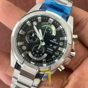 خرید ساعت مچی مردانه کاسیو ادیفایس Casio Edifice EF-540D-1A دیجیتال با بند فلزی سیلور و صفحه مشکی.