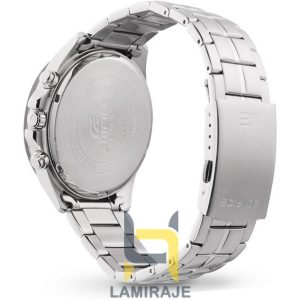 خرید ساعت مچی مردانه کاسیو Casio مدل EFR-556DB-1AVUDF، ساعت عقربه‌ای با بند استیل نقره‌ای و صفحه مشکی