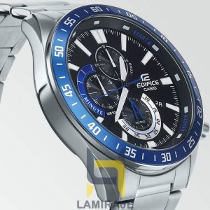 خرید ساعت مچی مردانه کاسیو مدل EFV-620D-1A2VUDF، ساعت دیجیتال با بند استیل نقره‌ای و صفحه مشکی.