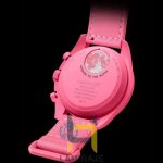 ساعت مچی مردانه سواچ x امگا مدل Mission to the Pink Moonphase، دیجیتال، صورتی، خرید ساعت اسپرت.