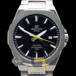 ساعت مچی مردانه کاسیو ادیفایس Casio EFR_S108D_1AVUDF، دیجیتال، استیل نقره‌ای، صفحه مشکی، خرید ساعت لاکچری.