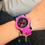 ساعت مچی مردانه دیجیتال کاسیو جی شاک Casio G-Shock مدل GA-2300-4A صورتی، خرید ساعت مقاوم و شیک.