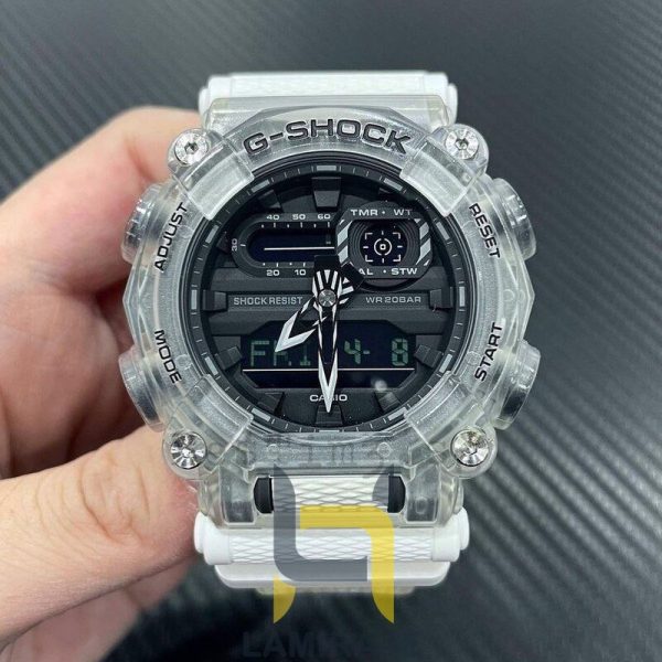 ساعت مچی مردانه کاسیو CASIO G-Shock GA-900SKL دیجیتال مشکی، خرید ساعت جی شاک با تنظیم اتوماتیک و اتولایت.