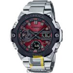 خرید ساعت مچی مردانه جیشاک Casio G-shock GST-B400AD-1A4 دیجیتال نقره‌ای و قرمز، مناسب استایل اسپرت و رسمی.