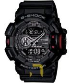 ساعت مچی مردانه کاسیو Casio مدل GA-400-1BD، دیجیتال و مشکی، خرید ساعت ضدآب و مقاوم با بند سیلیکونی.