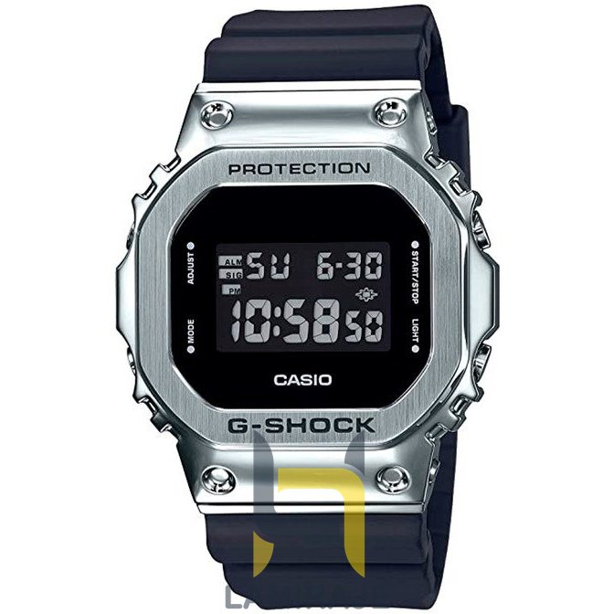 ساعت مچی مردانه کاسیو Casio مدل GM-5600-1DR دیجیتال سرمه‌ای، خرید ساعت لوکس و کژوال با بند رزین ضد ضربه