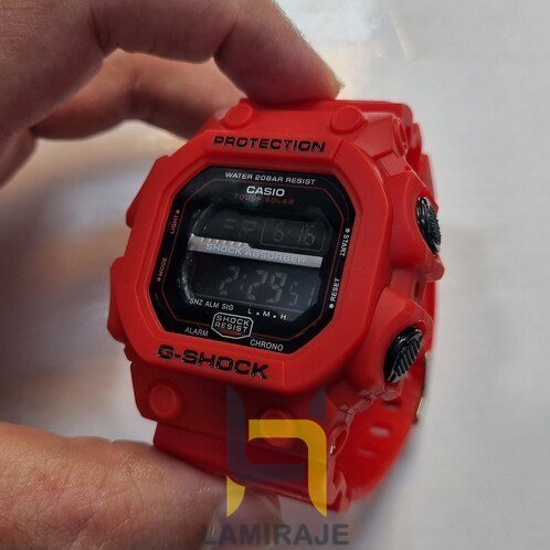 خرید ساعت مچی مردانه جی‌شاک G-Shock مدل 5600TB-4BDR قرمز، ساعت دیجیتال اسپرت با لایت فعال و روز شمار.