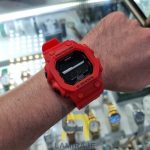 خرید ساعت مچی مردانه جی‌شاک G-Shock مدل 5600TB-4BDR قرمز، ساعت دیجیتال اسپرت با لایت فعال و روز شمار.
