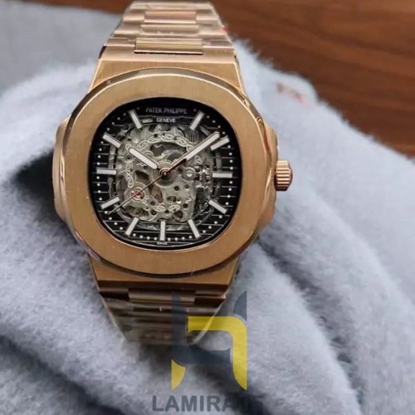 ساعت مچی مردانه پتک فیلیپ ناتیلوس Patek Philippe رزگلد، ساعت دیجیتال لوکس برای خرید و استفاده روزمره و رسمی.