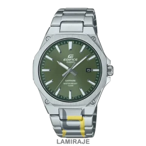 ساعت مچی مردانه کاسیو ادیفایس Casio Edifice EFR-S108-SG59 سبز، خرید ساعت دیجیتال کلاسیک با بند استیل نقره‌ای.