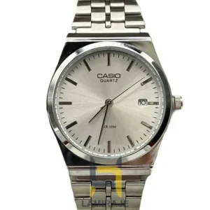 ساعت مچی مردانه کاسیو گادفادر Casio MTP-VC01-5257، ساعت دیجیتال کلاسیک نقره‌ای، خرید ساعت شیک و ضد حساسیت.