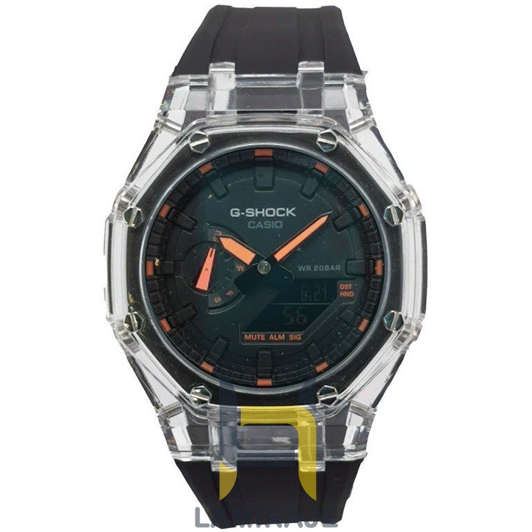 ساعت مچی مردانه کاسیو G-SHOCK دیجیتال مشکی، خرید ساعت اسپرت ضدآب با بند رابر مقاوم و طراحی مدرن.