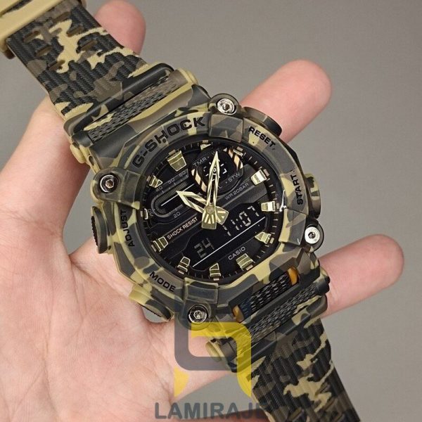 ساعت مچی مردانه کاسیو جی‌شاک Casio G-Shock GA-900 چریکی سبز، ساعت دیجیتال اسپرت برای خرید.