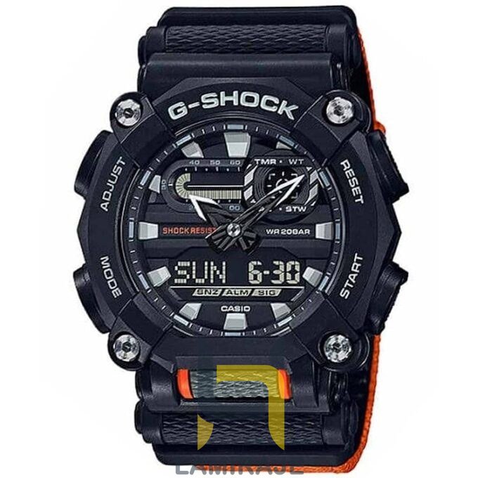 ساعت مچی مردانه G-SHOCK کاسیو مدل GA-900C-1A4، دیجیتال مشکی، خرید ساعت اسپرت مقاوم و ضد ضربه.