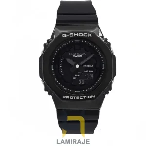 ساعت مچی زنانه جیشاک G-shock GM-S2100 دیجیتال فول مشکی، خرید ساعت اسپرت با طراحی مدرن و مقاوم در برابر آب.
