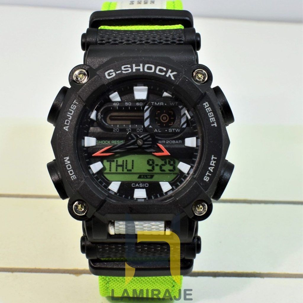 ساعت مچی مردانه جی‌شاک G-Shock GA-900C-1A4DR سبز، ساعت دیجیتال اسپرت، خرید ساعت مقاوم و شیک.