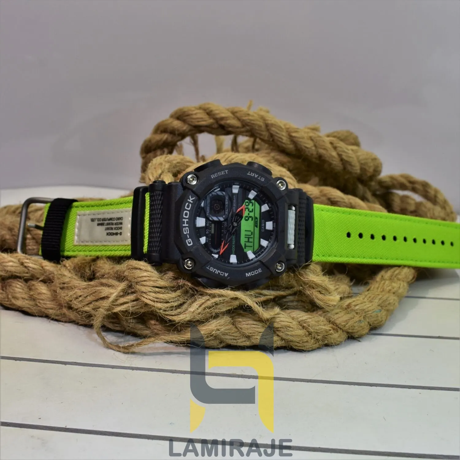 ساعت مچی مردانه جیشاک GA-900C-1A4DR سبز، ساعت دیجیتال اسپرت، خرید ساعت مقاوم و شیک.