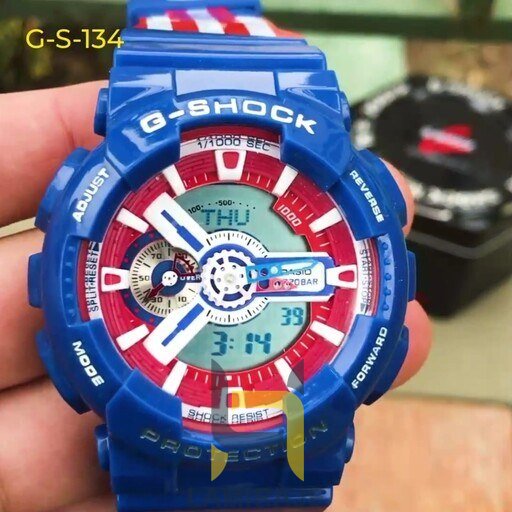 ساعت مچی مردانه جی شاک G-Shock GA110 مشکی، دیجیتال اسپرت، خرید ساعت ضدآب و اتوماتیک با تنظیم پایتخت کشورها.