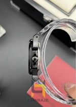 خرید ساعت مچی مردانه پتک فیلیپ Patek Philippe مدل 8، ساعت دیجیتال کلاسیک با صفحه سبز و بند استیل مشکی.