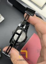 خرید ساعت مچی مردانه پتک فیلیپ Patek Philippe مدل 8، ساعت دیجیتال کلاسیک با صفحه سبز و بند استیل مشکی.