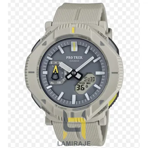 ساعت مچی مردانه کاسیو پروترک CASIO PROTREK PRJBO01-7D دیجیتال کرمی، خرید ساعت ضدآب و مقاوم در برابر ضربه.