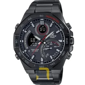 ساعت مچی مردانه کاسیو ادیفایس Casio Edifice ECB-950DC-1A استیل نقره‌ای، خرید ساعت دیجیتال لوکس و تنظیم جهانی.