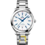 ساعت مچی مردانه امگا Omega Seamaster Aqua Terra صدفی، خرید ساعت دیجیتال لوکس و کلاسیک با موتور اتوماتیک.