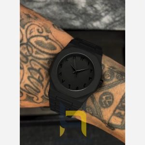 ساعت مچی مردانه Casio AE-1200WH فول مشکی، دیجیتال، خرید ساعت با قاب و بند پلی کربنات، رنگ مشکی.