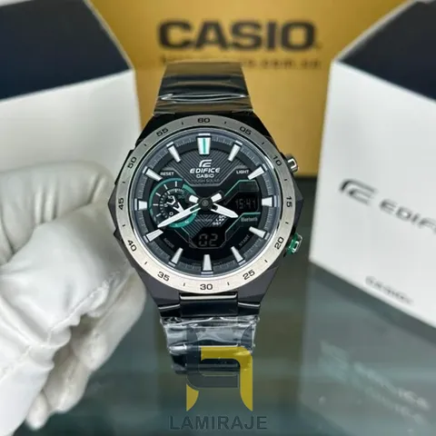 ساعت مچی مردانه کاسیو ادیفایس ECB-2200 مشکی دیجیتال، خرید ساعت اسپرت با بند استیل ضد زنگ و طراحی خاص.