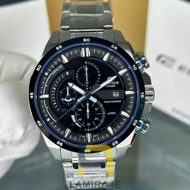 خرید ساعت مچی مردانه کاسیو ادیفایس Casio Edifice EQS-600D-1A2 نقره‌ای، ساعت دیجیتال با بند استیل رنگ ثابت.