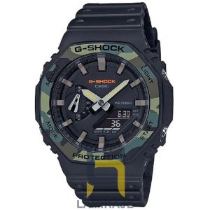 ساعت مچی مردانه کاسیو Casio مدل GA-2100SU-1A دیجیتال مشکی، خرید ساعت ضدآب و ضدضربه با طراحی مدرن.