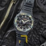 ساعت مچی مردانه کاسیو Casio مدل GA-2100SU-1A دیجیتال مشکی، خرید ساعت ضدآب و ضدضربه با طراحی مدرن.
