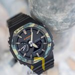 ساعت مچی مردانه کاسیو Casio مدل GA-2100SU-1A دیجیتال مشکی، خرید ساعت ضدآب و ضدضربه با طراحی مدرن.
