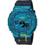 خرید ساعت مچی مردانه کاسیو Casio مدل GM2140GEM-2ADR دیجیتال آبی با بند رزین، مناسب برای استفاده روزمره و ورزشی.