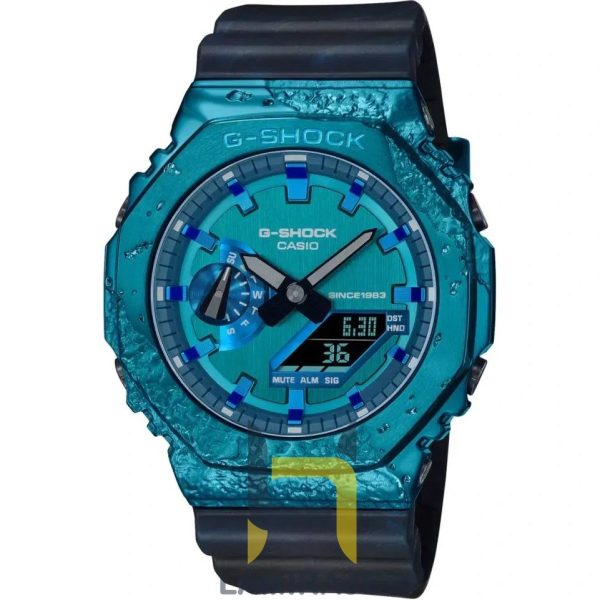 خرید ساعت مچی مردانه کاسیو Casio مدل GM2140GEM-2ADR دیجیتال آبی با بند رزین، مناسب برای استفاده روزمره و ورزشی.