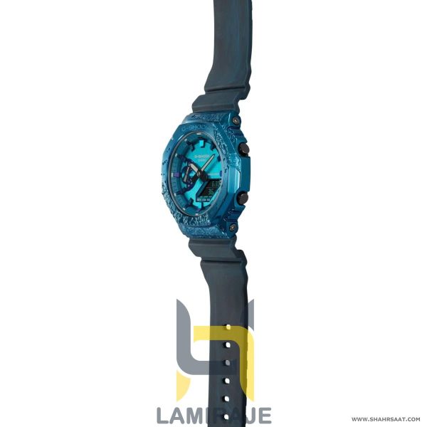خرید ساعت مچی مردانه کاسیو Casio مدل GM2140GEM-2ADR دیجیتال آبی با بند رزین، مناسب برای استفاده روزمره و ورزشی.