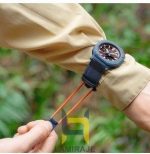 ساعت مچی مردانه کاسیو Casio مدل PRJ-B001B دیجیتال کاربنی، خرید ساعت ضدآب و مقاوم با بند برزنتی مشکی.