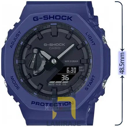 ساعت مچی مردانه جی شاک G-Shock مدل GA-2100-2AER سرمه‌ای، دیجیتال، خرید ساعت اسپرت و شیک.