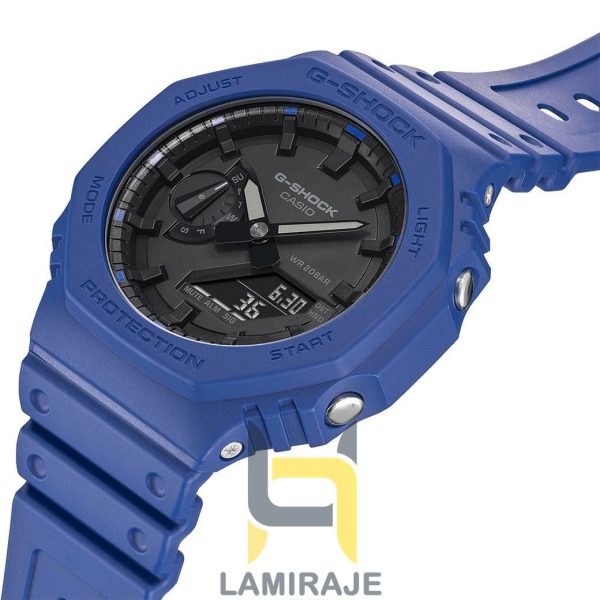 ساعت مچی مردانه جی شاک G-Shock مدل GA-2100-2AER سرمه‌ای، دیجیتال، خرید ساعت اسپرت و شیک.