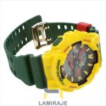 ساعت مچی مردانه جی شاک G-Shock GA110 سبز زرد، دیجیتال، خرید ساعت ضدآب و اتوماتیک جاماییکا.