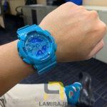 خرید ساعت مچی مردانه جیشاک G-Shock GA110 آبی آسمانی، دیجیتال، ضدآب و اتولایت دار، مناسب برای فعالیتهای روزمره.