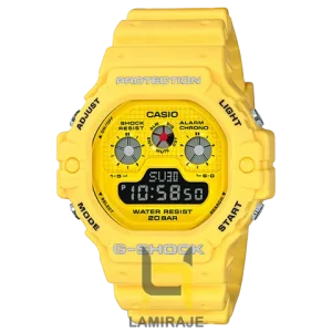 ساعت مچی مردانه کاسیو جی‌شاک DW-5900RS-9 زرد، ساعت دیجیتال اسپرت، خرید ساعت ضدضربه با طراحی خاص و مدرن.