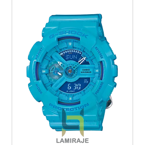 خرید ساعت مچی کاسیو جی‌شاک G-Shock GA110 آبی آسمانی، دیجیتال، ضدآب و اتولایت دار، مناسب برای فعالیت‌های روزمره.