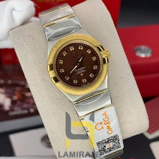 خرید ساعت مچی زنانه امگا کانسلیشن Omega Constellation رنگ ثابت، ساعت دیجیتال شیک و باکیفیت برای بانوان