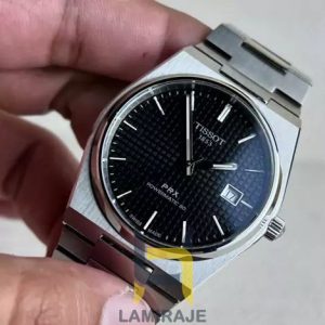 ساعت مچی مردانه تیسوت PRX Powermatic 80 اتوماتیک سیلور مشکی، خرید ساعت دیجیتال کلاسیک و شیک برای آقایان.