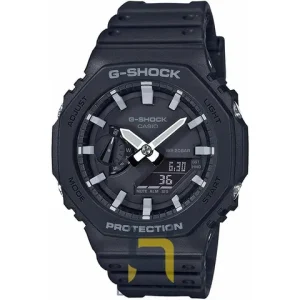 ساعت مچی کاسیو جی شاک G-Shock GA-2100-1A دیجیتال مشکی، خرید ساعت اسپرت با تنظیم اتوماتیک و کیفیت برتر.