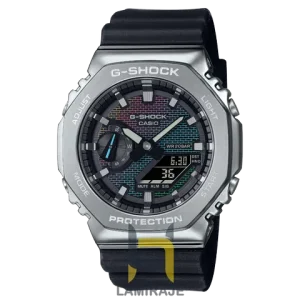 خرید ساعت مچی مردانه کاسیو Casio GM2100RW1ADR، دیجیتال، بند رزین مشکی، مناسب برای استایل اسپرت و ضدآب.