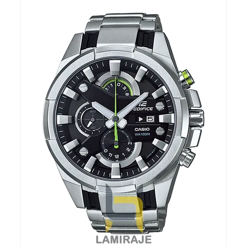 خرید ساعت مچی مردانه کاسیو ادیفایس Casio Edifice EF-540D-1A دیجیتال با بند فلزی سیلور و صفحه مشکی.