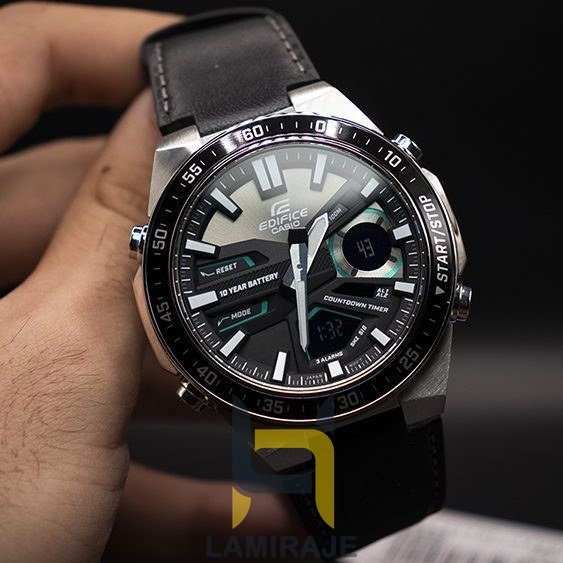 ساعت مچی مردانه کاسیو ادیفیس EFV-C110L-1AVDF، دیجیتال، مشکی، خرید ساعت شیک و مقاوم در برابر آب.