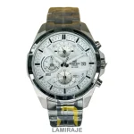 ساعت مچی مردانه کاسیو ادیفایس Casio Edifice استیل نقره‌ای صفحه سفید، خرید ساعت دیجیتال با کیفیت عالی.